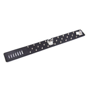 Smart Moves - Brede Collar met Spikes - Inclusief Leash - Zwart-laced-up.nl