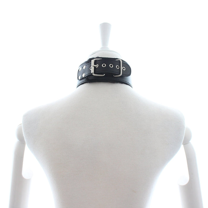 Smart Moves - Bont Gevoerde Collar met Leiband - Zwart-Erotiekvoordeel.nl