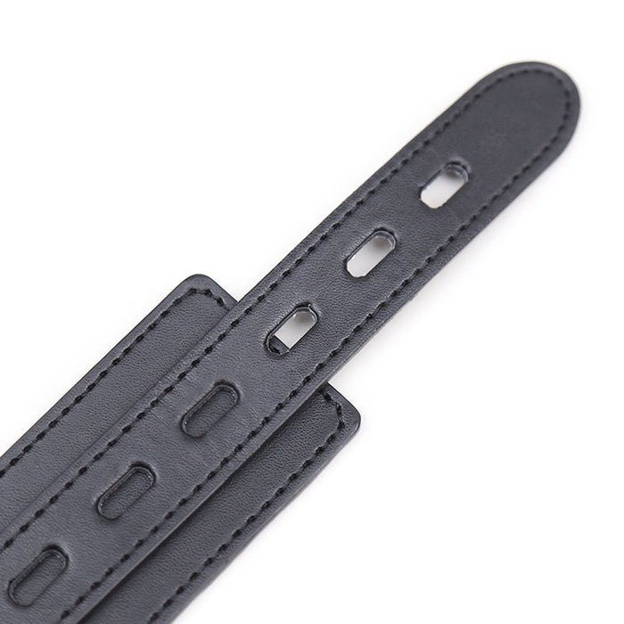 Smart Moves - Collar met Drie Ringen - Inclusief Leiband - Zwart-Erotiekvoordeel.nl