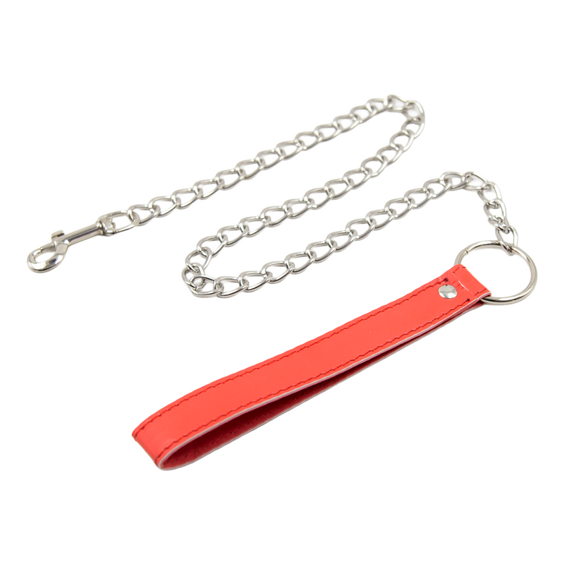 Smart Moves - Chain Leash Red-laced-up.nl