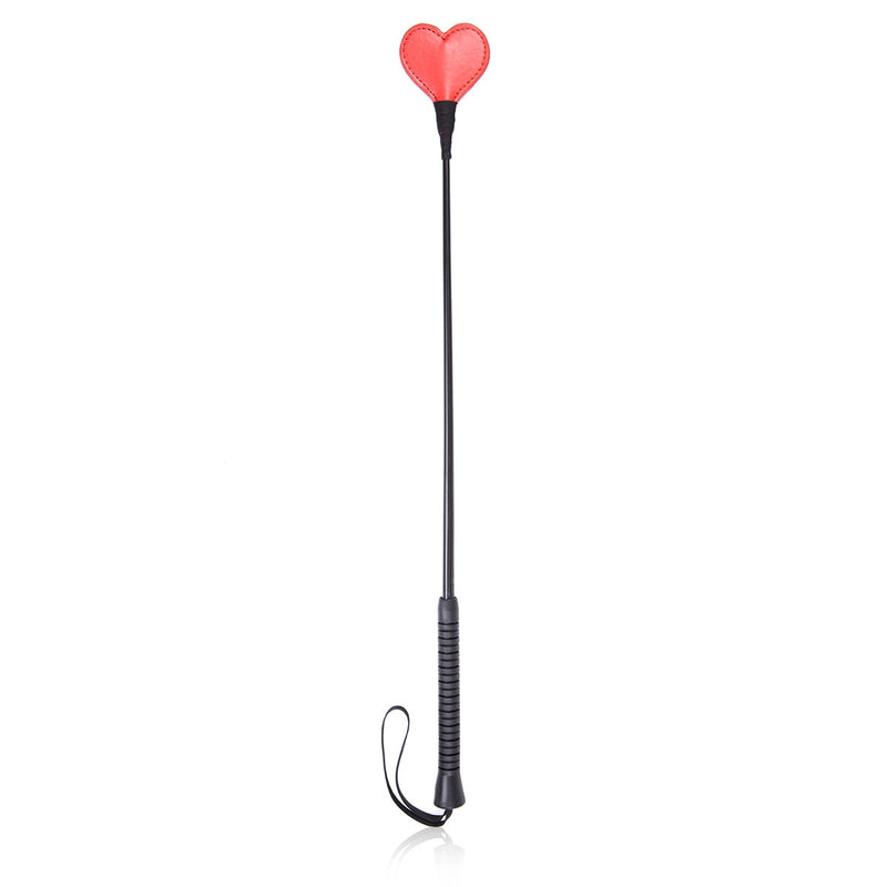 Smart Moves - Rijzweepje - Hartvormig Flapje - 60 cm - Rood/Zwart-laced-up.nl