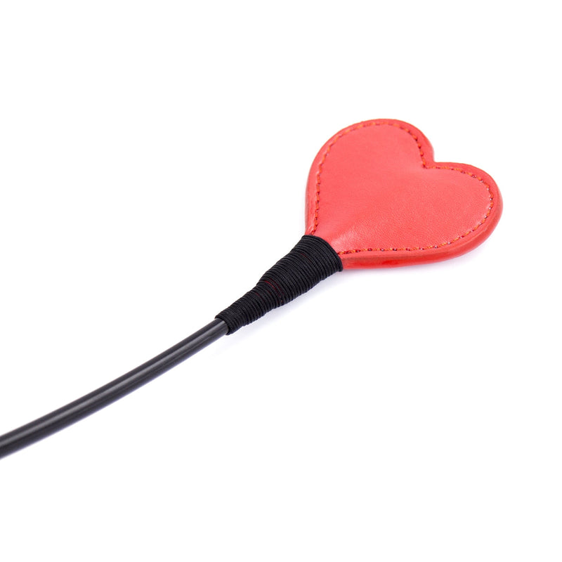 Smart Moves - Rijzweepje - Hartvormig Flapje - 60 cm - Rood/Zwart-laced-up.nl