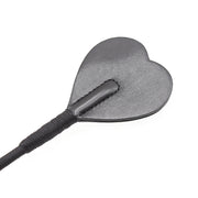 Smart Moves - Paardrijzweepje - Hartvormige Flap - 56 cm - Zwart-laced-up.nl