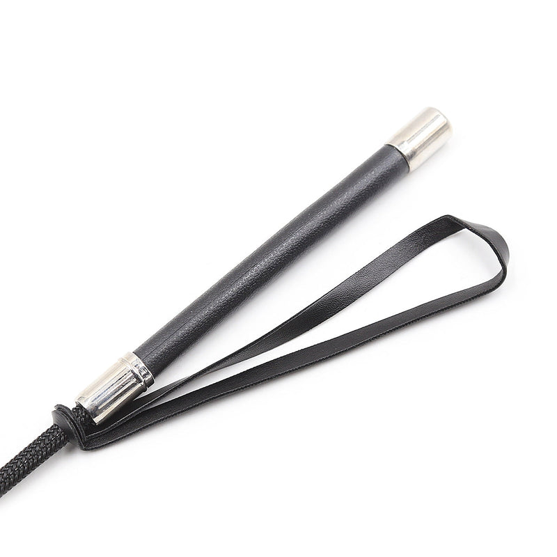 Smart Moves - Paardrijzweepje - Hartvormige Flap - 56 cm - Zwart-laced-up.nl