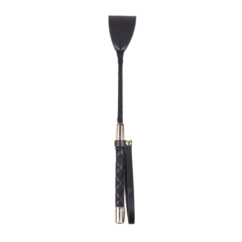Smart Moves - Kort Paardrijzweepje - 29 cm - Zwart/Goud-laced-up.nl