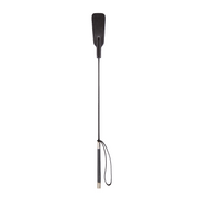 Smart Moves - Lederen Paardrijzweepje - Dubbele Flap - 64 cm - Zwart-laced-up.nl