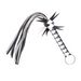 Smart Moves - Flogger met Deco - 45 cm - Zwart/Wit-Erotiekvoordeel.nl