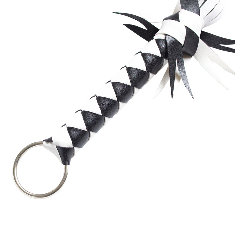 Smart Moves - Flogger met Deco - 45 cm - Zwart/Wit-laced-up.nl