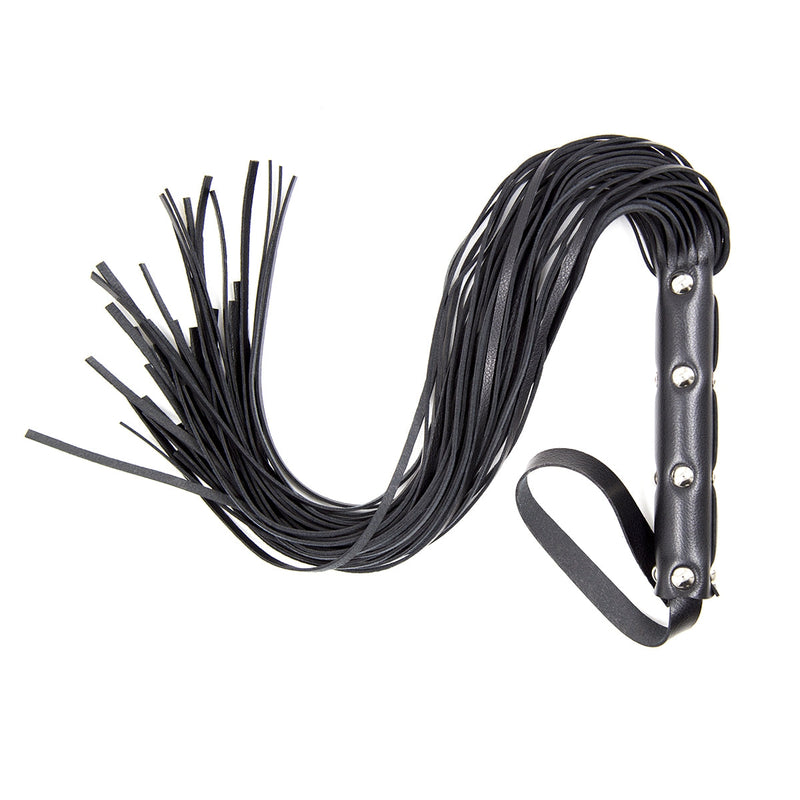 Smart Moves - Stud Flogger - PU Leer - 63 cm - Zwart-laced-up.nl