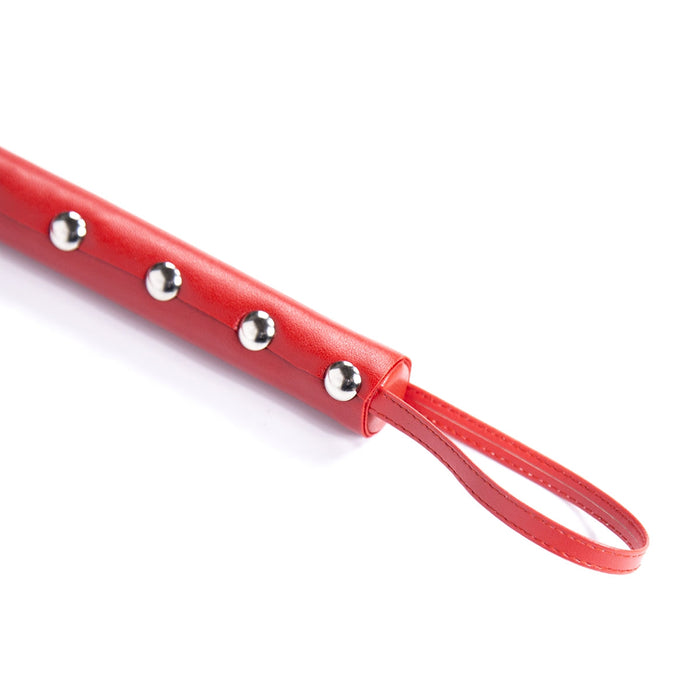 Smart Moves - Studded Flogger - 60 cm - Rood-Erotiekvoordeel.nl