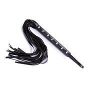 Smart Moves - Studded Flogger 60cm Zwart-Erotiekvoordeel.nl
