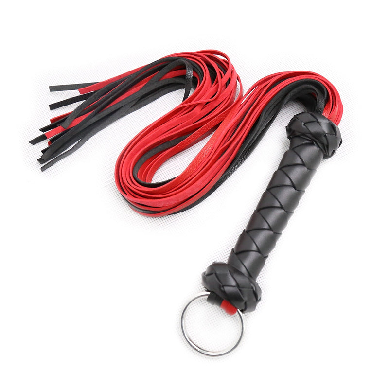 Smart Moves - Flogger - Cuero PU - 72 cm - Rojo/Negro