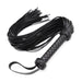 Smart Moves - Flogger - PU Leer - Gevlochten Handvat - 65 cm - Zwart-Erotiekvoordeel.nl