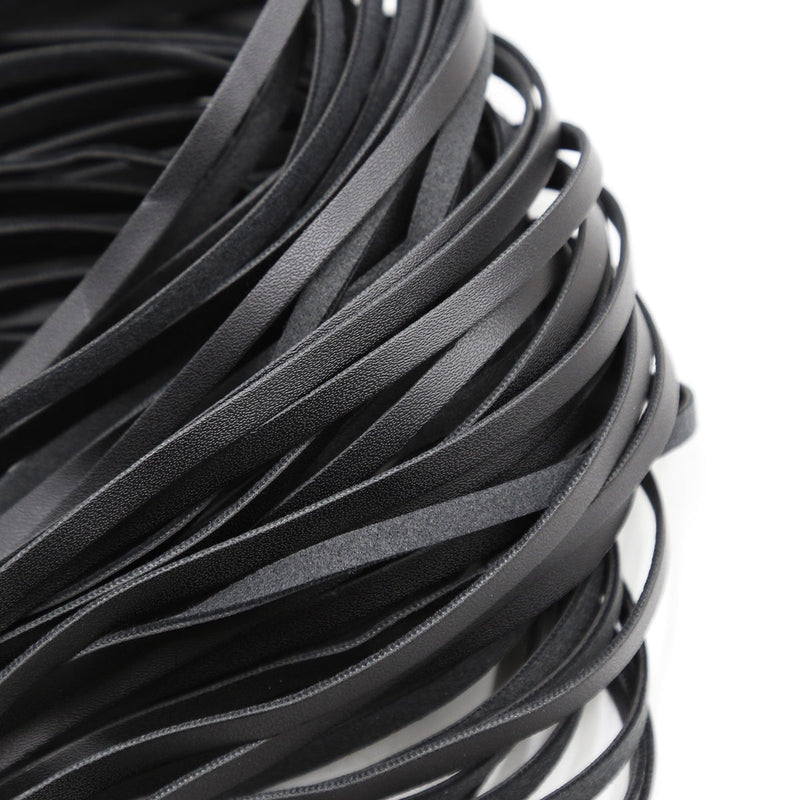 Smart Moves - Flogger - PU Leer - Gevlochten Handvat - 65 cm - Zwart-laced-up.nl
