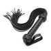 Smart Moves - Flogger - Gevlochten Handvat - PU Leer - 49 cm - Zwart-Erotiekvoordeel.nl