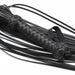 Smart Moves - Flogger - Gevlochten Handvat - PU Leer - 49 cm - Zwart-Erotiekvoordeel.nl