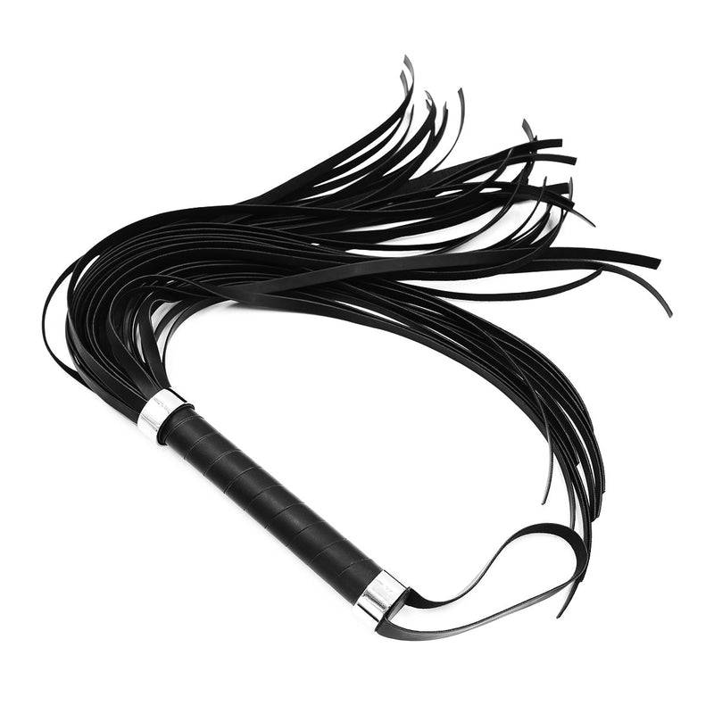 Smart Moves - Flogger - 63 cm - PU Leer - Glad Acryl Handvat - Zwart-laced-up.nl