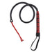 Smart Moves - Lange Bullwhip - 106 cm - Brokaat Kanten Handvat - Zwart/Rood-Erotiekvoordeel.nl