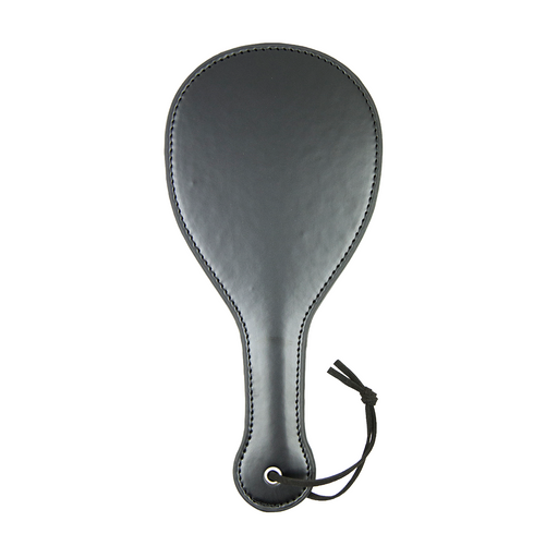 Smart Moves - Ronde Paddle - 27 cm - PU Leer - Zwart-Erotiekvoordeel.nl