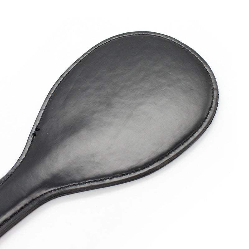 Smart Moves - Ronde Paddle - 27 cm - PU Leer - Zwart-Erotiekvoordeel.nl