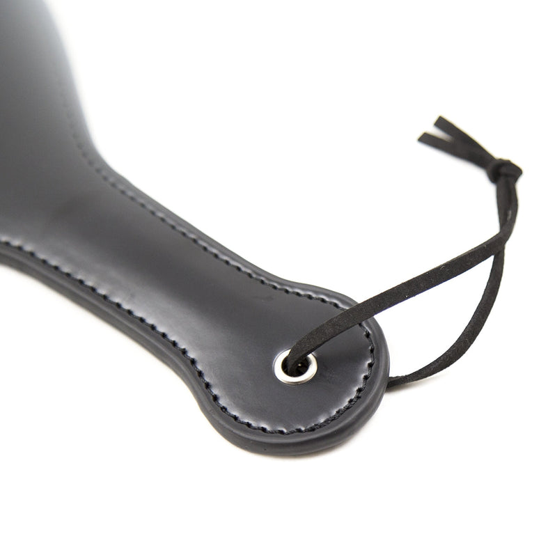 Smart Moves - Ronde Paddle - 27 cm - PU Leer - Zwart-Erotiekvoordeel.nl