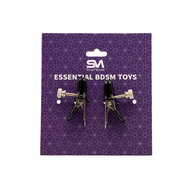 Smart Moves - Nipple Clamps Silver/Black-laced-up.nl