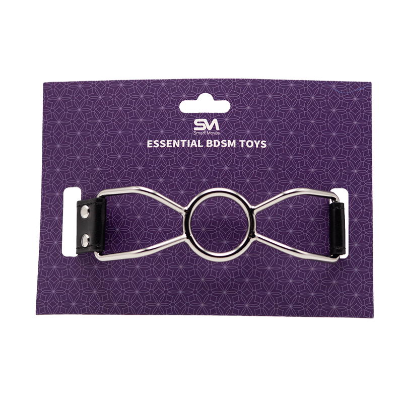 Smart Moves - Ring Gag - Maat S - PU Leer - Zwart