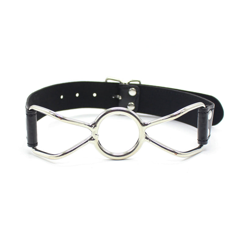Smart Moves - Ring Gag - Maat S - PU Leer - Zwart