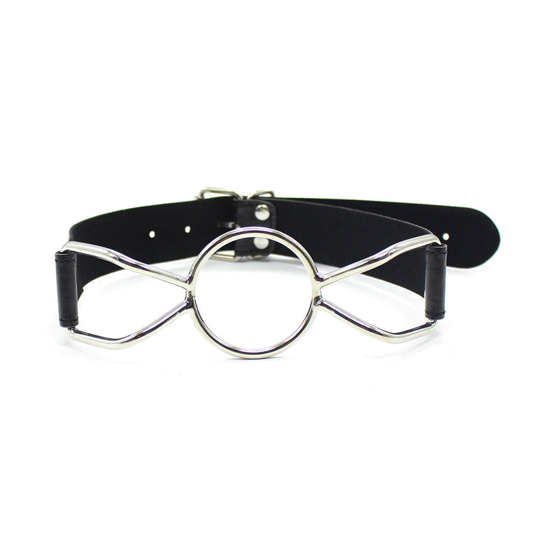 Smart Moves - Mordaza con anilla - Talla L - Cuero PU - Negro