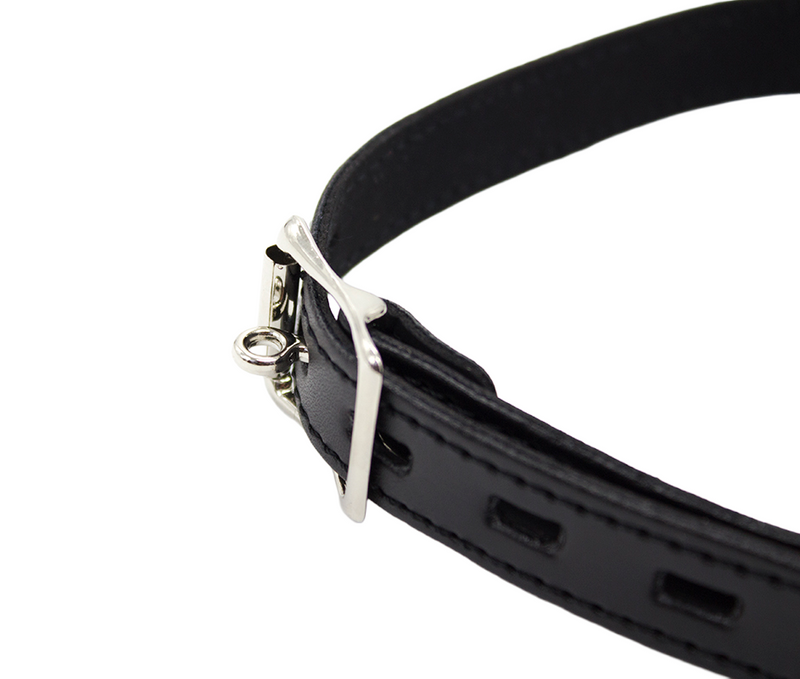Smart Moves - Lockable, Silicone Ball Gag Black-laced-up.nl