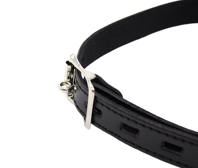 Smart Moves - Lockable, Silicone Ball Gag Black-Erotiekvoordeel.nl