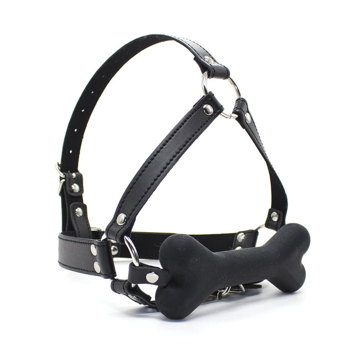 Smart Moves - Full Head Bone Gag Black-Erotiekvoordeel.nl