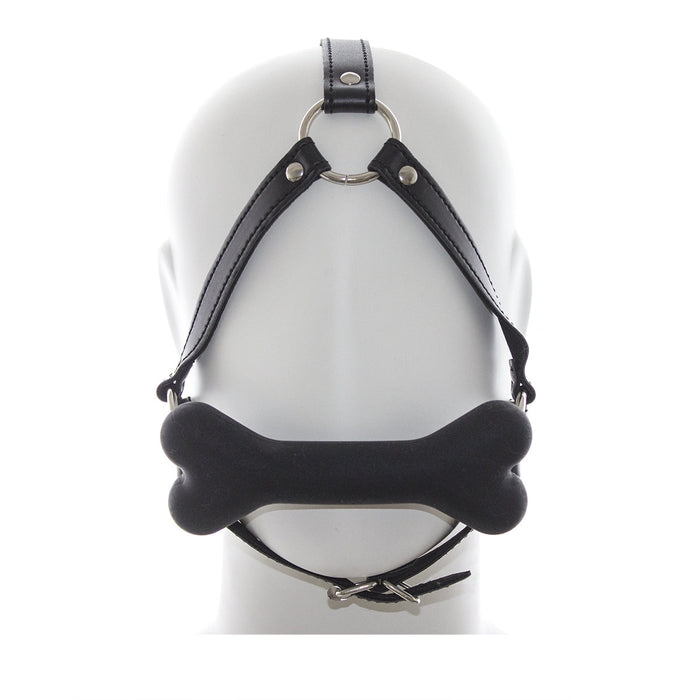 Smart Moves - Full Head Bone Gag Black-Erotiekvoordeel.nl