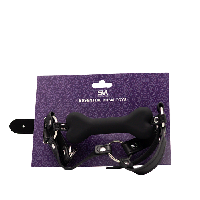 Smart Moves - Full Head Bone Gag Black-Erotiekvoordeel.nl