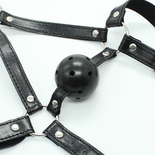 Smart Moves - Full Head Ball Gag Black-Erotiekvoordeel.nl