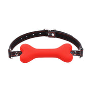 Smart Moves - Silicone Bone Gag Black/Red-laced-up.nl