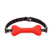 Smart Moves - Silicone Bone Gag Black/Red-Erotiekvoordeel.nl