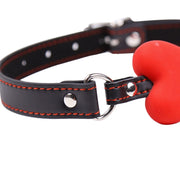Smart Moves - Silicone Bone Gag Black/Red-laced-up.nl