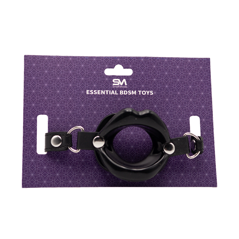 Smart Moves - Mouth Lips Gag Black-laced-up.nl
