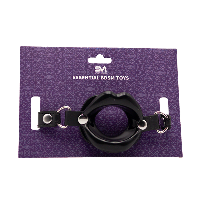 Smart Moves - Mouth Lips Gag Black-Erotiekvoordeel.nl