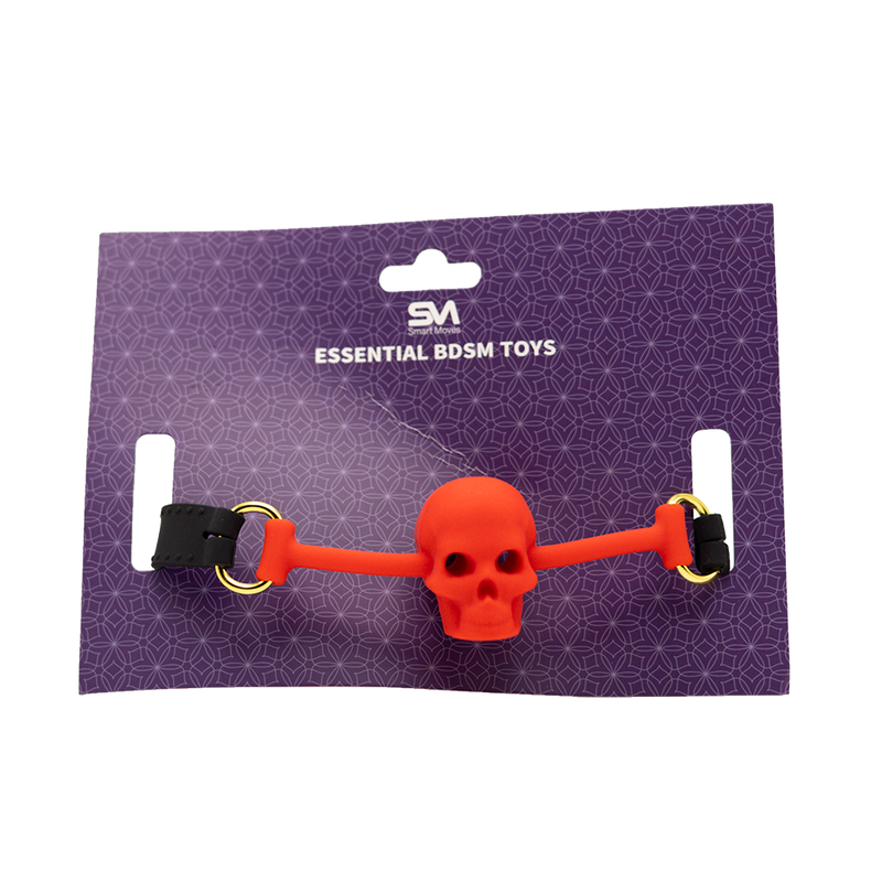 Smart Moves - Skull Gag Red-laced-up.nl