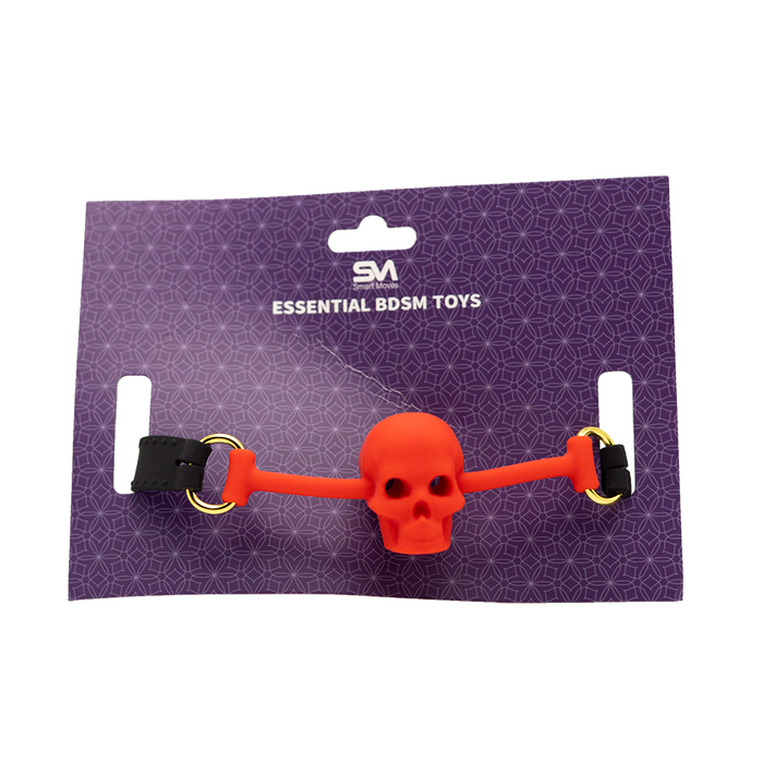 Smart Moves - Skull Gag Red-Erotiekvoordeel.nl