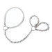 Smart Moves - Ketting Collar met Verbonden Handboeien - Zilver-Erotiekvoordeel.nl