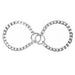 Smart Moves - Ketting Handboeien met Twee Ringen - Zilver-Erotiekvoordeel.nl