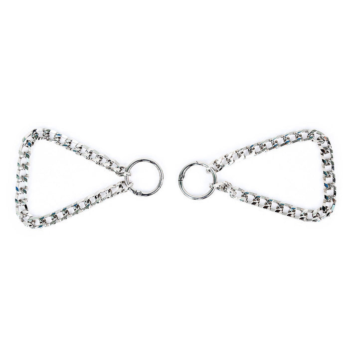 Smart Moves - Ketting Handboeien met Twee Ringen - Zilver-Erotiekvoordeel.nl