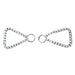 Smart Moves - Ketting Handboeien met Twee Ringen - Zilver-Erotiekvoordeel.nl