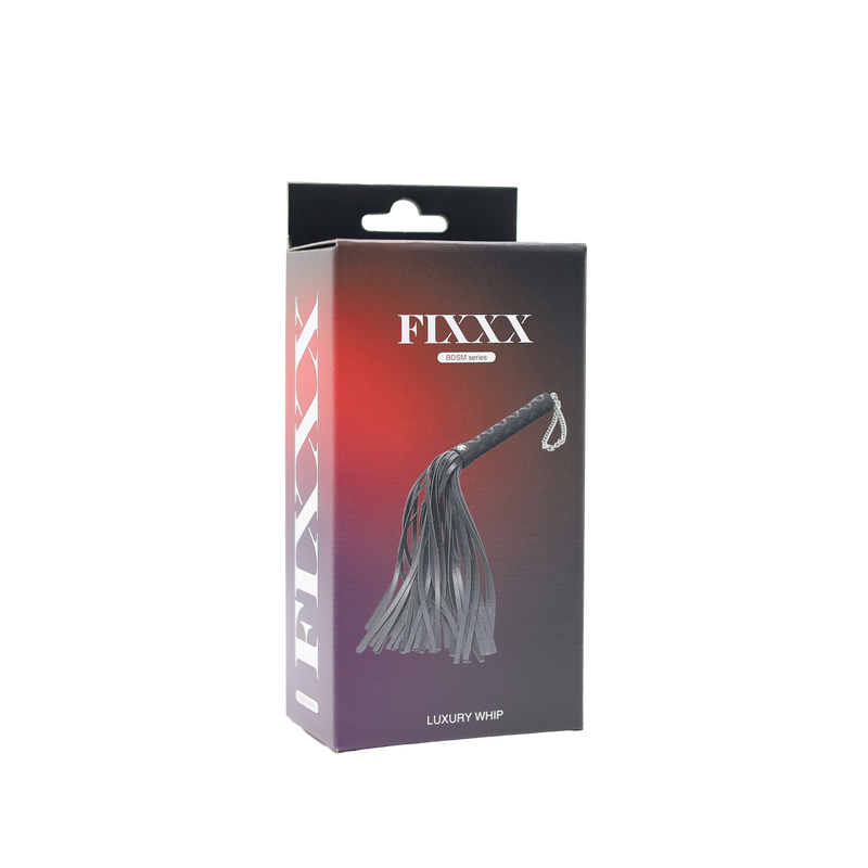 Fixxx - Luxury Flogger - Faux Leather - Black-Laced-up.nl