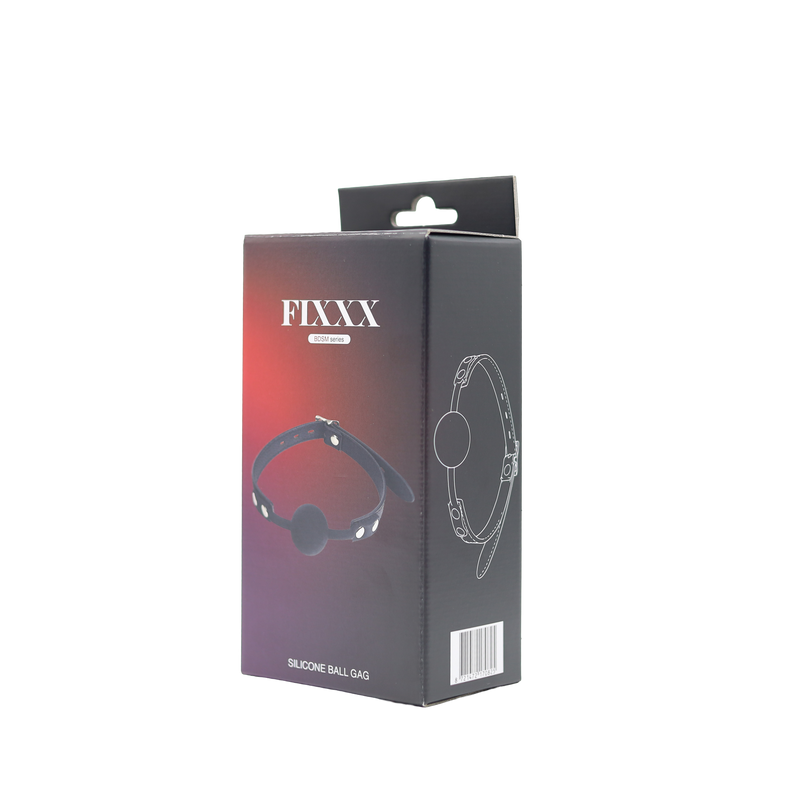 Fixxx - Siliconen Ball Gag - Zwart