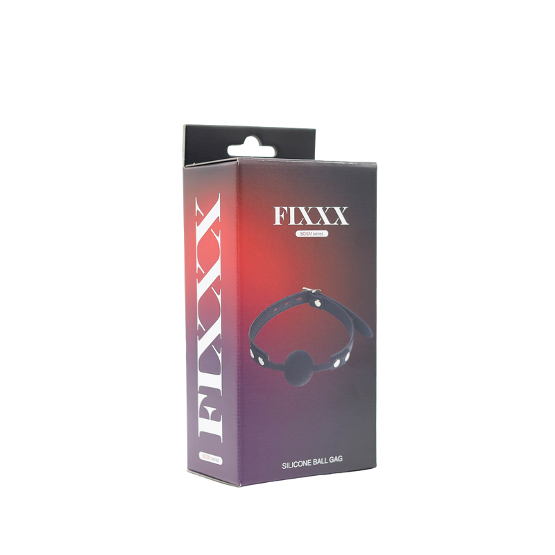 Fixxx - Siliconen Ball Gag - Zwart