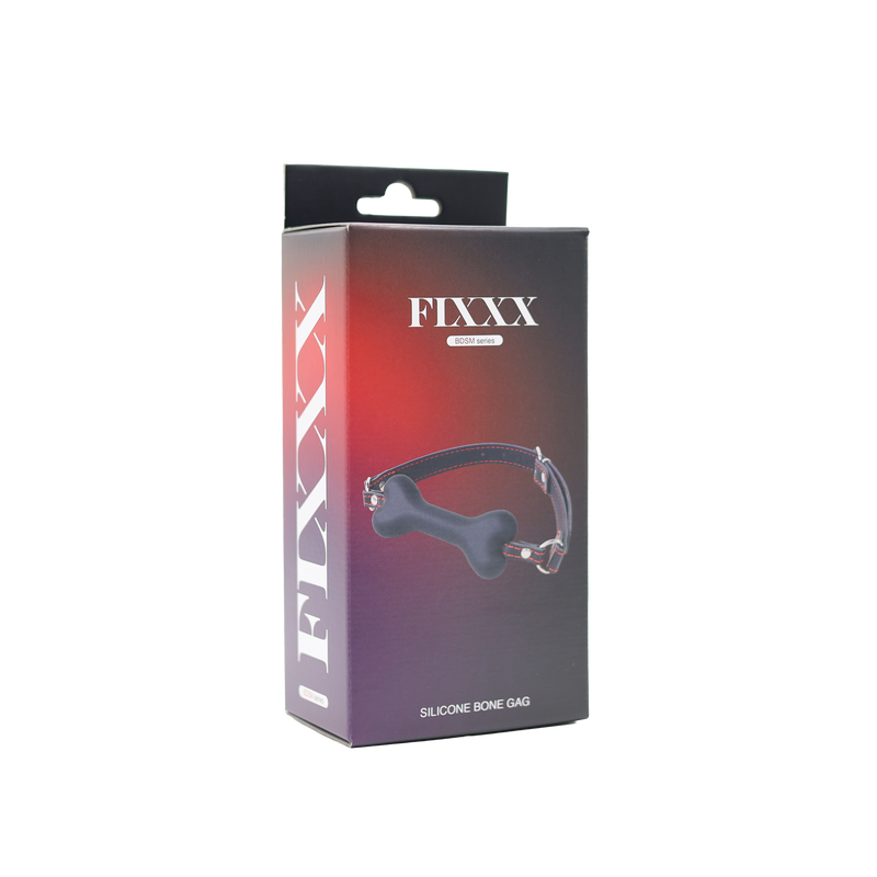Fixxx - Siliconen Hondenbot Gag - Zwart